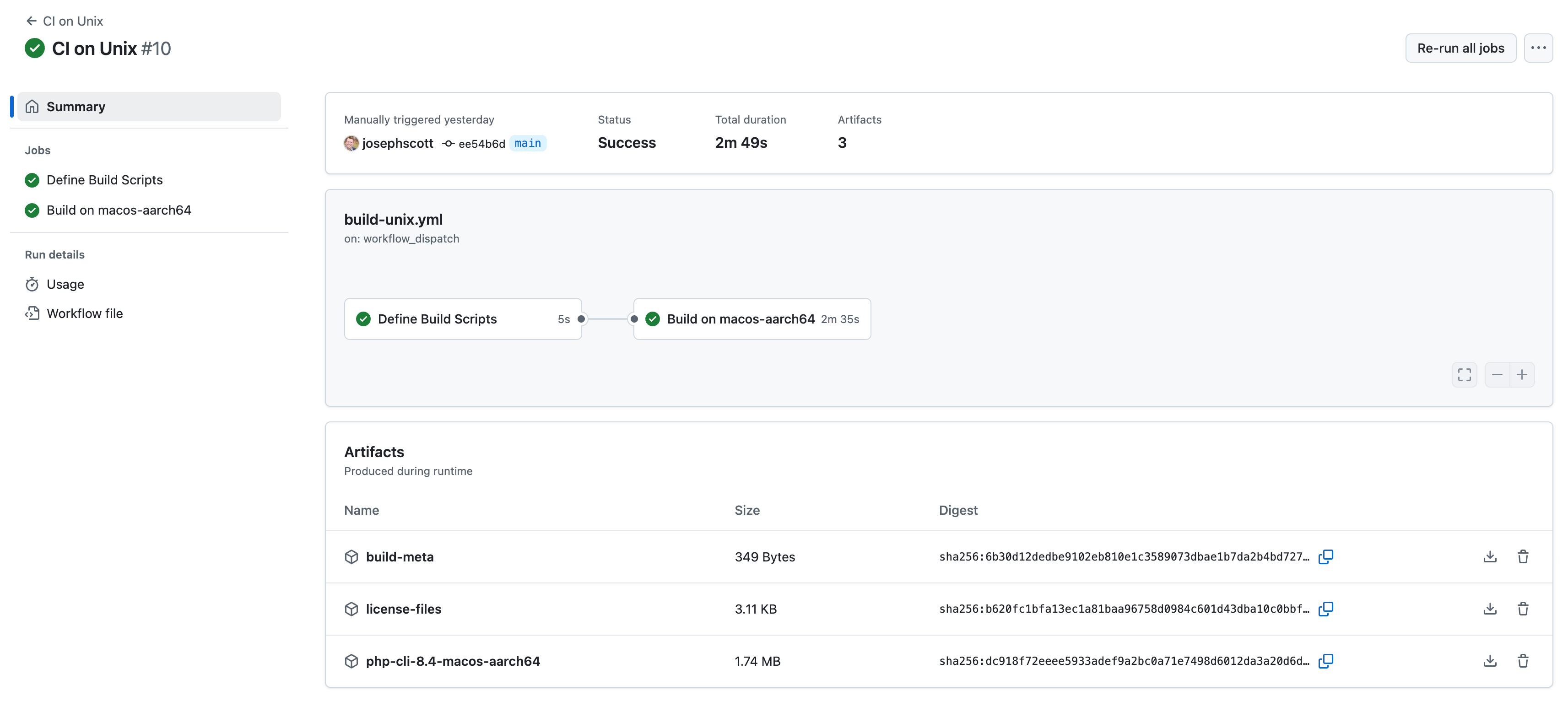 Workflow Artifacts